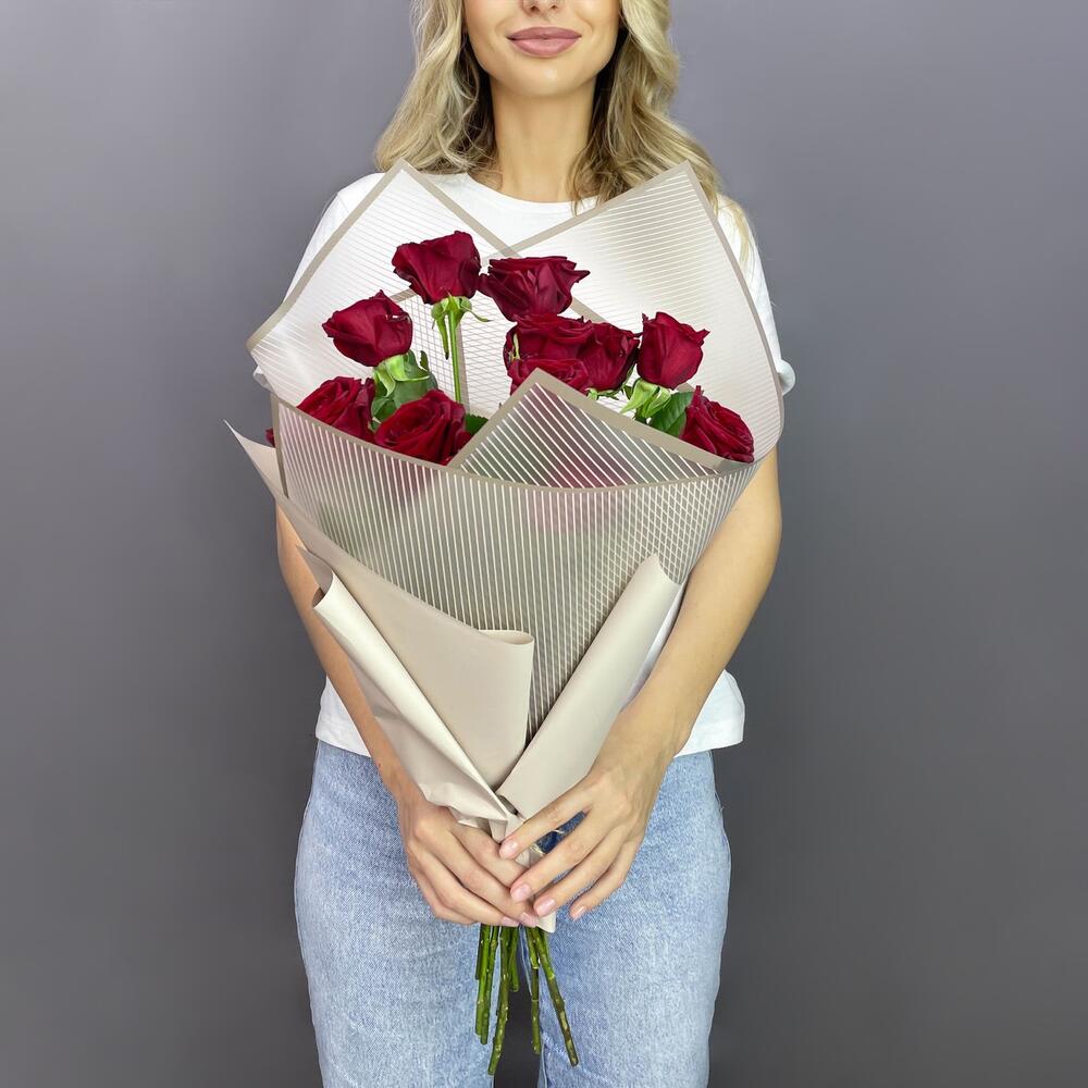 Букет 11 красных роз Premium